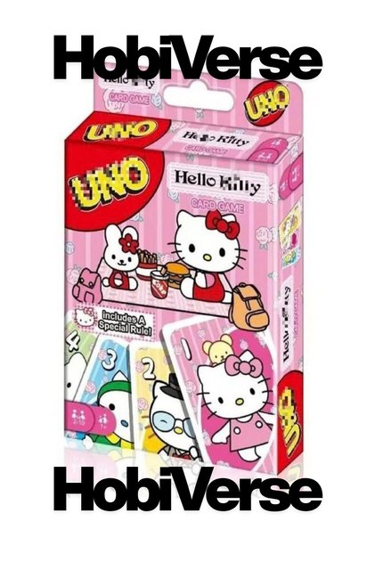 Uno Hello Kitty +4 Yaş Eğlenceli Sosyal Hobi Kart Oyunu