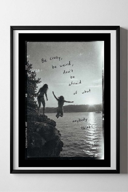 Poster - Be Crazy Be Stupid Be Silly - Minimal Motivasyon Yazılı Duvar Dekoru