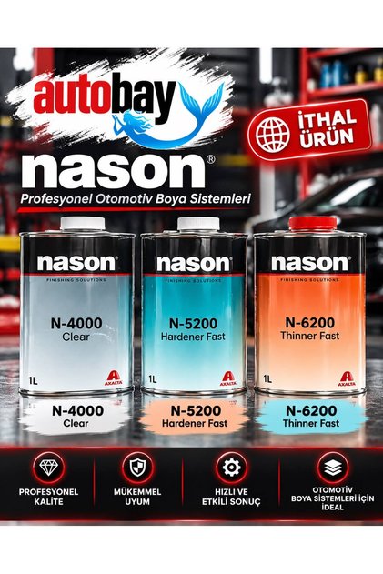 Vernik N-4000, Harter N-5000 - N-5200 ,Akrilik Tiner N-6000 - N-6200 Takım 1Litre