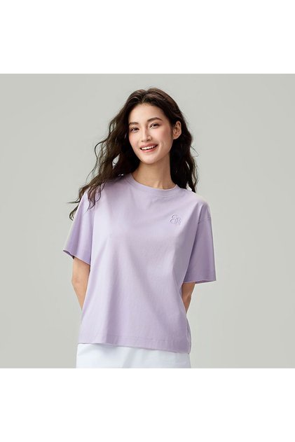 Women’s Embroidered Cotton Liquid Touch Tee