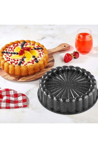 Granite Cast Iron Tart / Pie Mold Cake Mold 26 cm