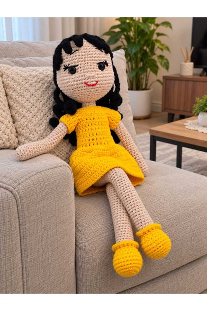 Amigurumi El Örgüsü Bebek Oyuncak
