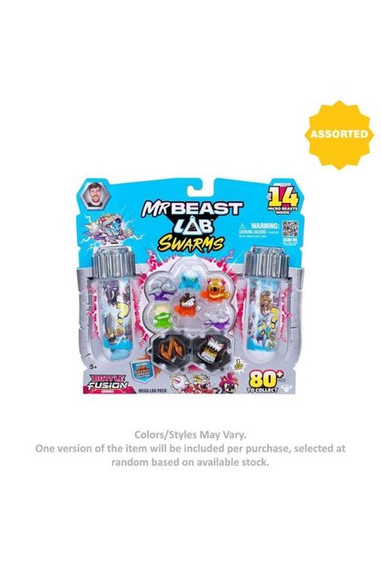 MrBeast Lab Swarms Battle Fusion Series 14 Micro Beasts Mega Lab Pack (2.5 cm, Assorted)