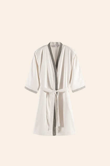 New Derin Bambu Kadın Bornoz L/XL Cotton Halo