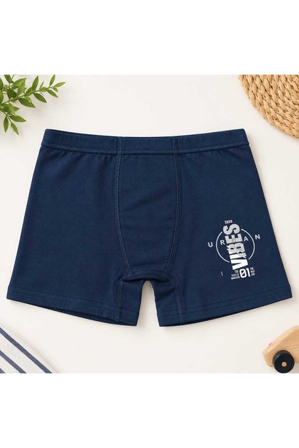 Erkek Çocuk Desenli Pamuklu Penye Boxer (Bel Lastiğinin Ölçüsü 10-11 Yaş 27 Cm / 12-13 Yaş 28 Cm / 14-15 Yaş 29 Cm) (1 BEDEN BÜYÜK TERCİH EDİNİZ)
