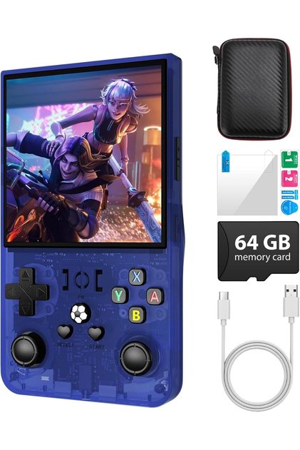 R36 Max Retro Handheld Game Console, 4″ Ips, 64Gb, 18,000+ Games | Portable Gaming Device