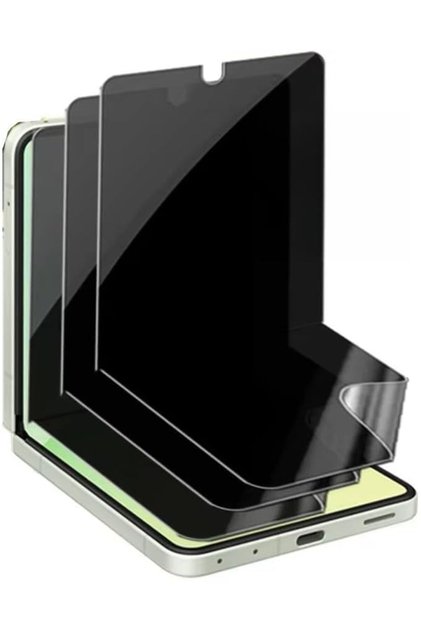 Samsung Galaxy Z Flip 7 Ghost Screen Protector, Thin Gelatin Film Covers Curves Thin Gelatin