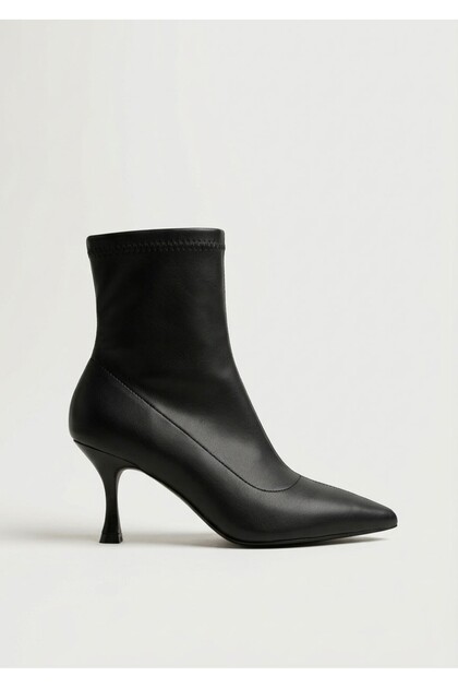 26Bk151-800 Pointed Toe Stretch 8cm Heel Boots for Women