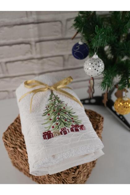100% Cotton 46X71 cm Double Embroidered Modern Colorful Towel Set