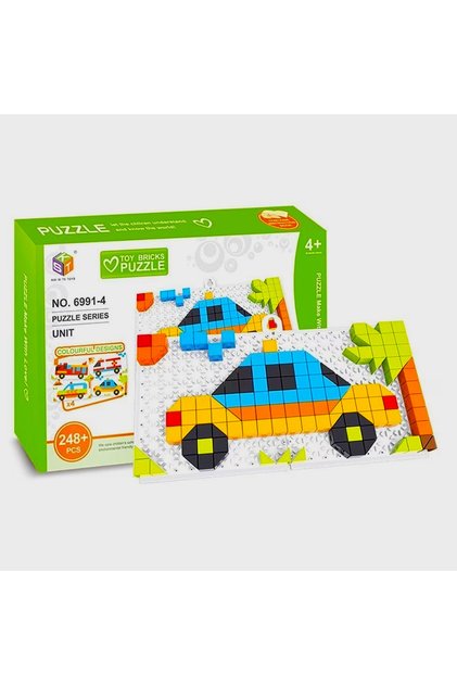 Mozaic creativ pentru copii Pixel 248 piese Vehicule