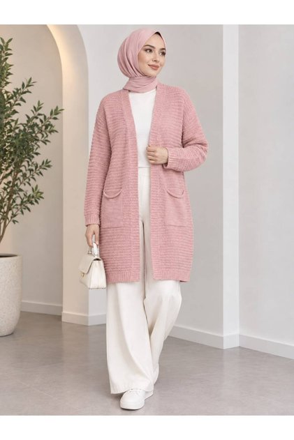 Women's Long Pocket Casual Cardigan