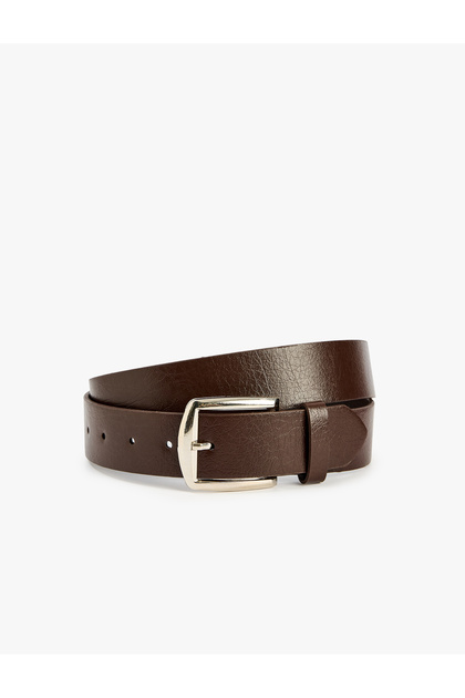 Buckle Faux Leather Belt