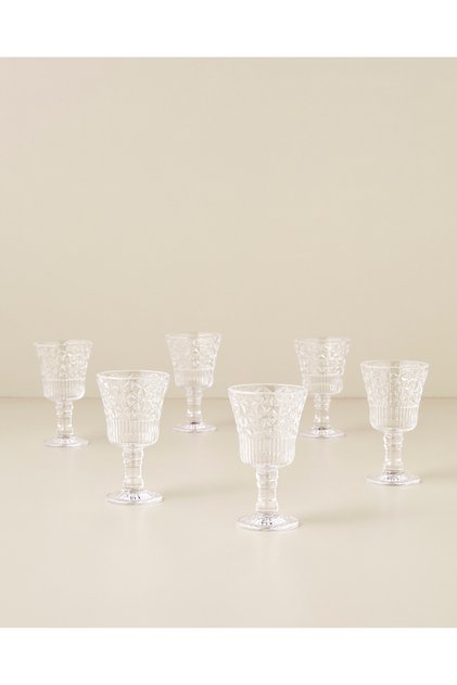 Liorra Cam 6'lı Kahve Yanı Bardağı 70 ml Şeffaf
