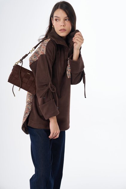 Garnili Suede Sweatshirt Brown