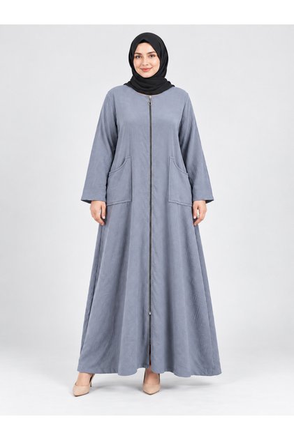 Women's Cotton Robe with Zipper Pockets 42/56