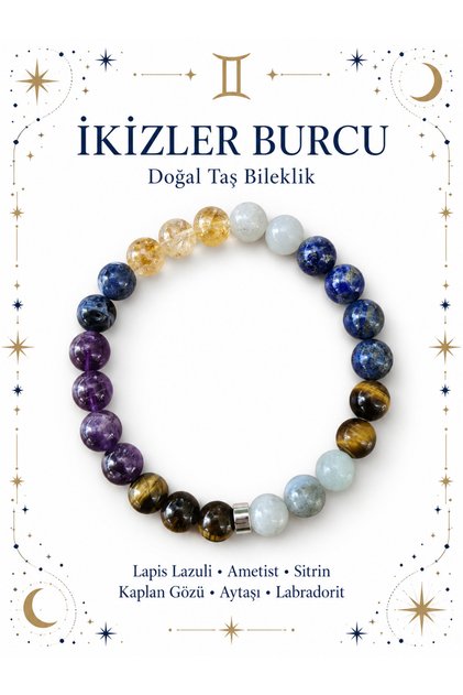 İkizler Burcuna Özel Doğaltaş bileklik