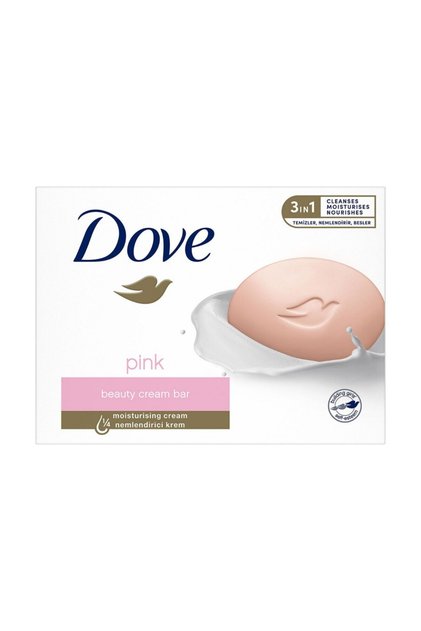 Pink Colored Beauty Cream Bar Soap 90 Gr for Face with Moisturizing Cream Feature