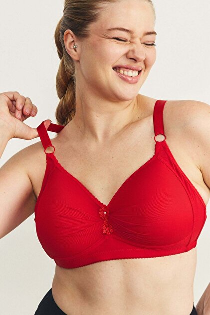 Wireless Gathering Bra Cc894 Red