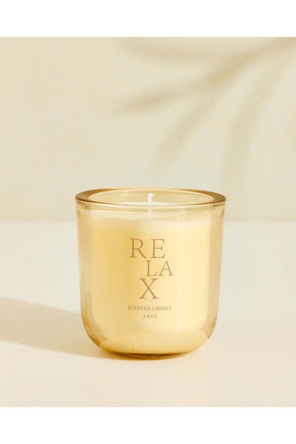 Amber Relax Scented Jar Candle 240g