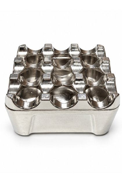 Cast Metal Square Ashtray – for Outdoor and Indoor Use