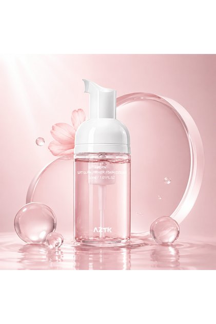 Pdrn Soft Glam Primer Foam Essence - Bouncy Pink