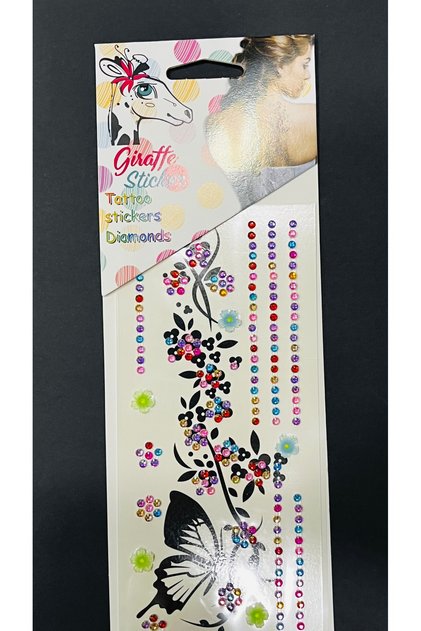 Self Adhesive Three-Dimensional Hair Makeup Body Phone Tablet Decoration Sticker 3D Diamonds Stickers Tattoo
