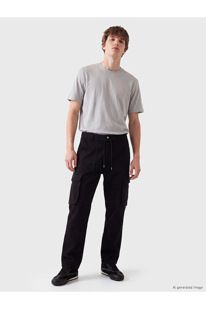 Rmz Gi̇yi̇m Farkiyla Loose Fit Men's Cargo Pants