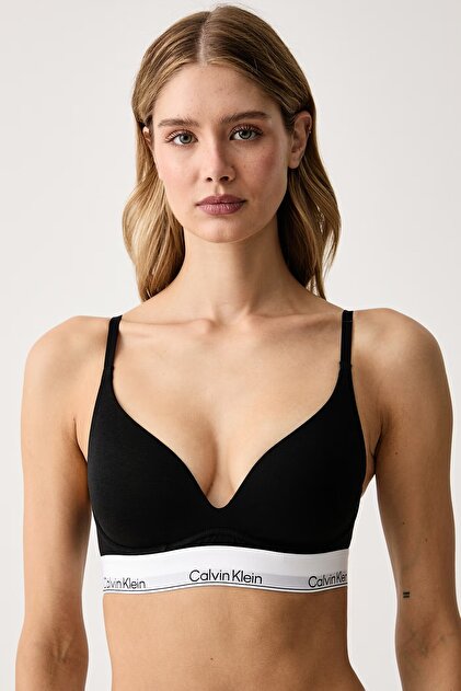 Kadın Balensiz Push Up Dolgulu Siyah Bralet
