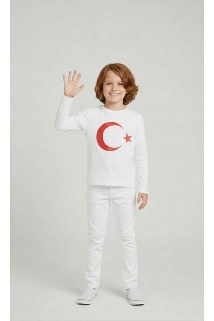 Boy's 23 April - 29 October Performance Outfit Long Sleeve T-Shirt and Inside-Adjusted Pants 2-Piece Set
