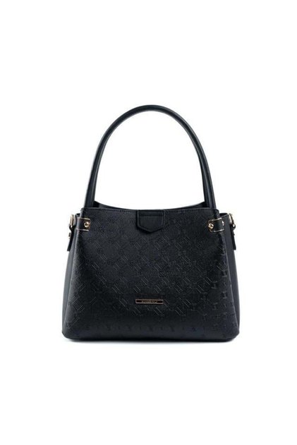 Black - Women's Handbag with Black Logo Sp1254