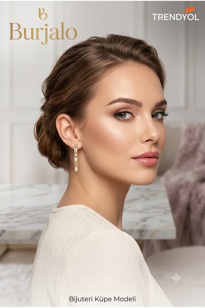 Asymmetrical Combination Mixed Color Zircon Stone Strip Model Women's Bijouterie Earrings 130745
