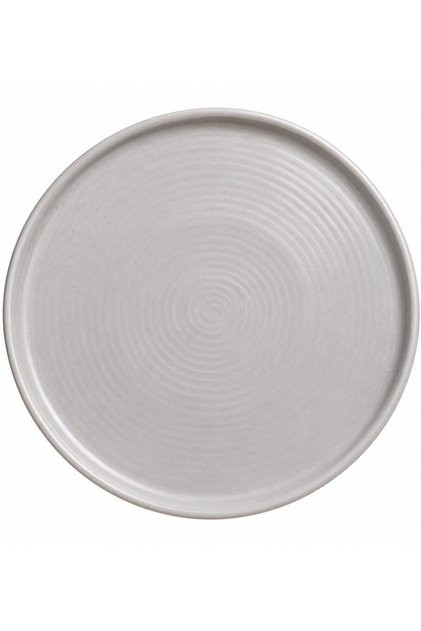 Tabak Evi Ripple Porcelain Gray Serving Plate 28cm Single