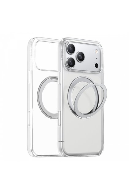 MagSafe кейс за Apple iPhone 18 Pro / 17 Pro, Torras, Ostand O1 Guardian, прозрачен