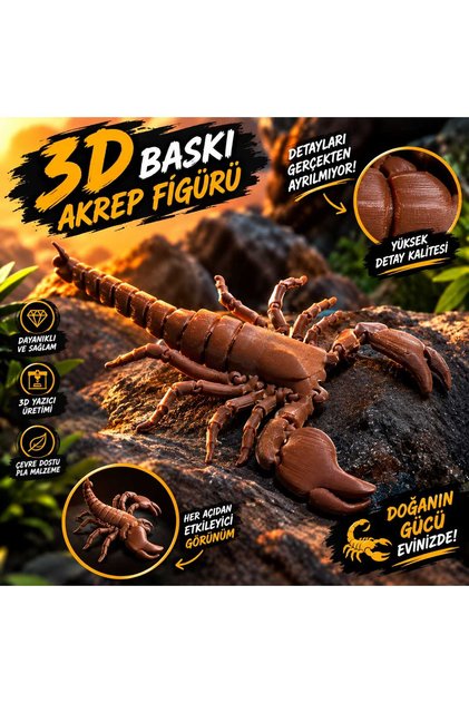 Çok Gerçekçi Akrep Figürü