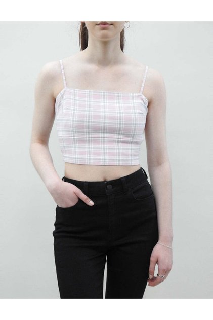 Топ с тънки презрамки, разноцветен