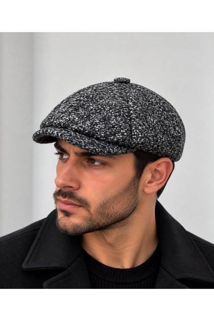 Modern cap draped winter hat peaky blinders hat