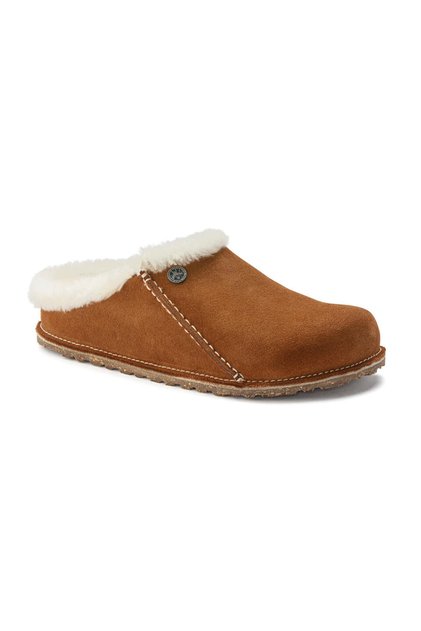 Zermatt Premium Shearling Kadın Süet Deri Terlik