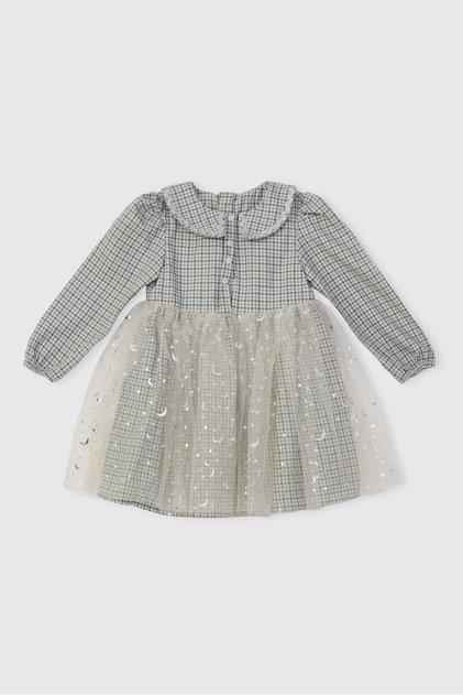 Baby Girl Patterned Green Tulle Dress