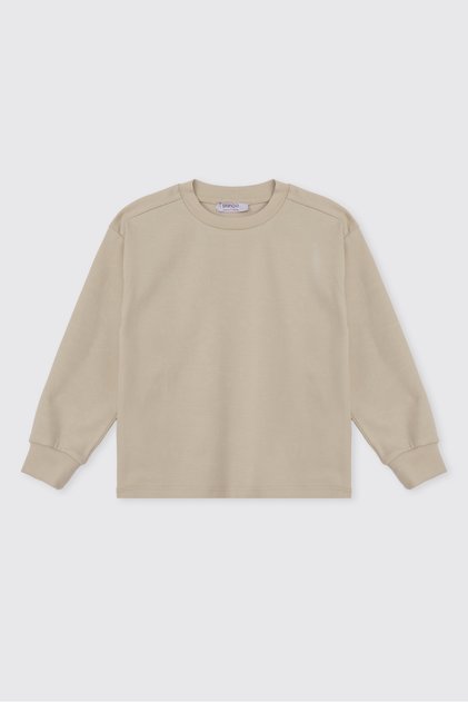 Boy's Crew Neck Stone Sweatshirt