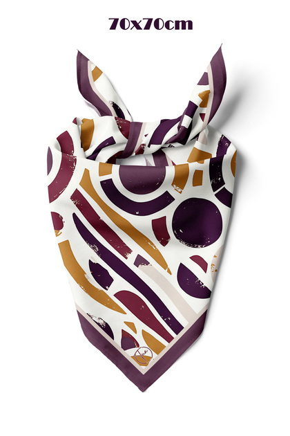 Pera Rüzgari Pattern 70*70cm Bandana/Scarf