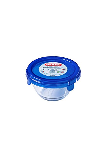 Bol de sticlă termorezistent cu capac 0.2L