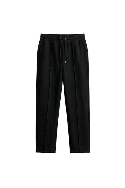 6Wm4027-Bk Men's Sweatpants - Black