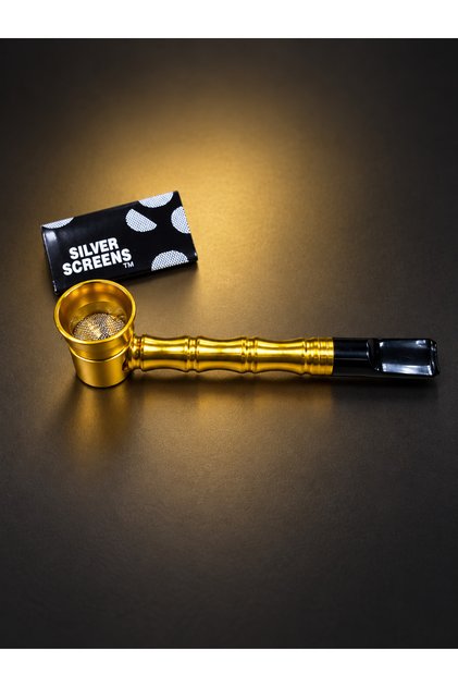 Renk Çeşitli Metal Metalik Plastik Ağızlıklı Pipe Seti (Pipe+SilverScreen)