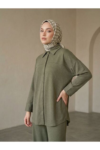 Roba Detail Trouser Suit - Khaki