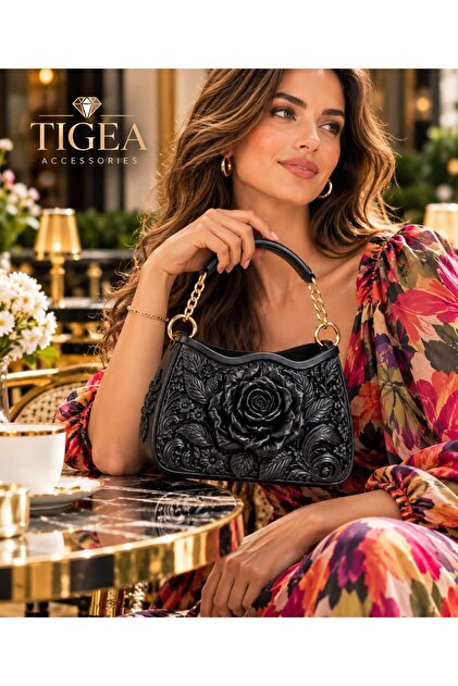 Rose Themed Concept 3D Production Plastic Women's Handbag