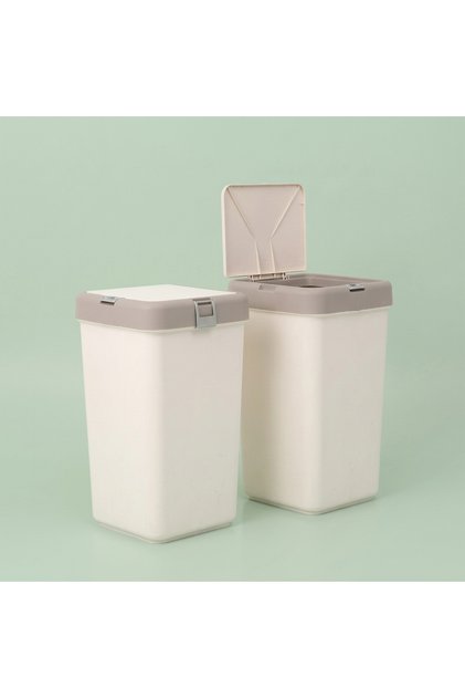Otomatik Bas-Aç Kapaklı Çamaşır Sepeti / Kirli Sepeti – 40 Litre