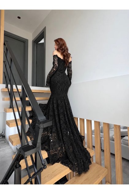 Juliette Dantel Abiye Siyah