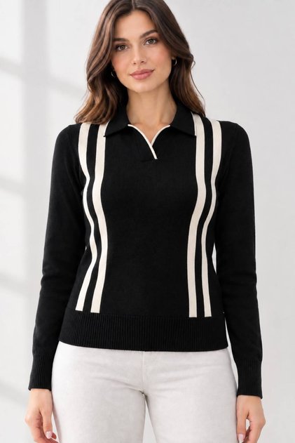 Striped Knitwear Women's Sweater