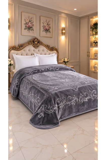 Double Blanket 220X240, Thick, Soft, Embossed, Plush