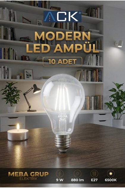 9 W Led Ampül (10 Ampül)